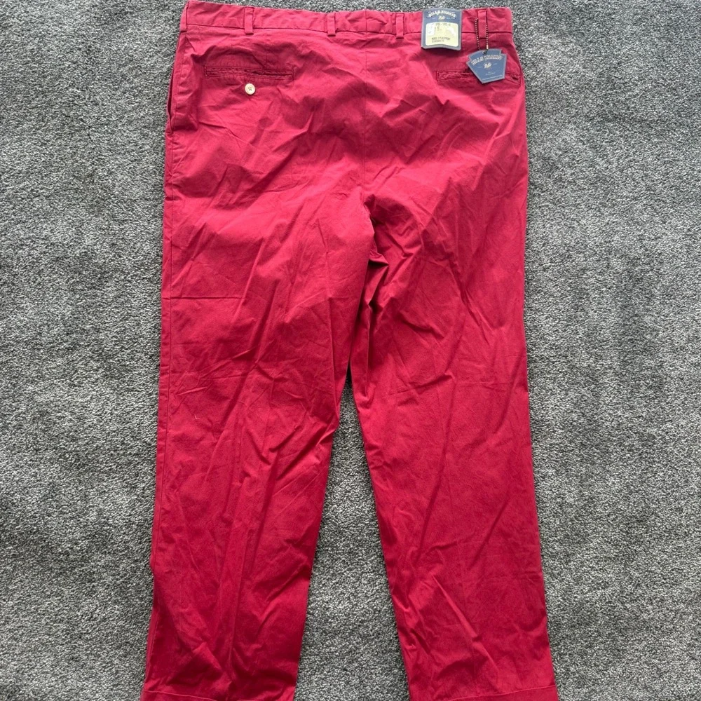 Bills Khakis Mens M2 Standard Fit Red Cotton Stretch Pants Model 2 Size 42 NEW